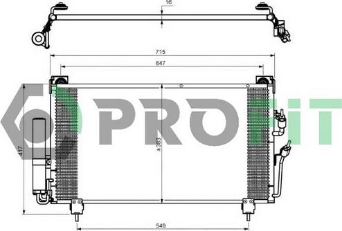 Profit PR 1602C1 - Kondenser, kondisioner furqanavto.az