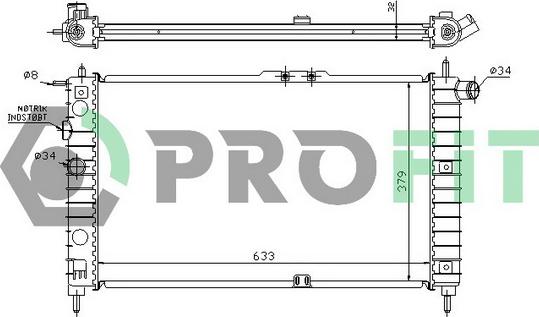 Profit PR 1105A1 - Radiator, mühərrikin soyudulması furqanavto.az