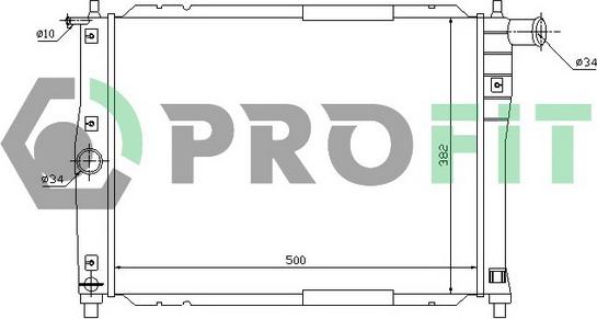 Profit PR 1106A2 - Radiator, mühərrikin soyudulması furqanavto.az