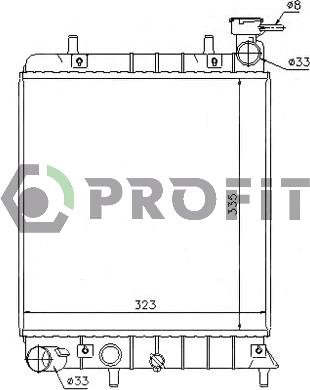 Profit PR 1804A4 - Radiator, mühərrikin soyudulması furqanavto.az