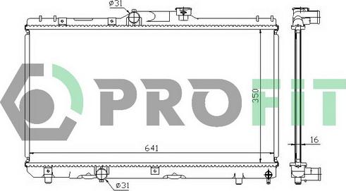 Profit PR 8135A1 - Radiator, mühərrikin soyudulması furqanavto.az