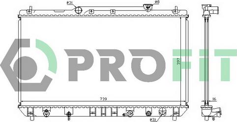 Profit PR 8130A1 - Radiator, mühərrikin soyudulması furqanavto.az