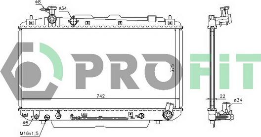 Profit PR 8131A1 - Radiator, mühərrikin soyudulması furqanavto.az