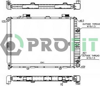 Profit PR 3563A1 - Radiator, mühərrikin soyudulması furqanavto.az