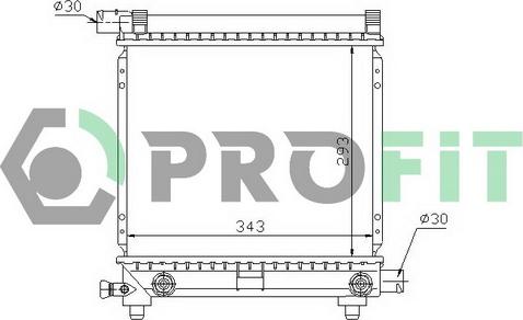 Profit PR 3524A5 - Radiator, mühərrikin soyudulması furqanavto.az