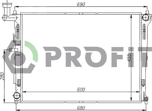 Profit PR 2910A1 - Radiator, mühərrikin soyudulması furqanavto.az