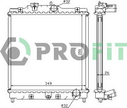 Profit PR 2911A1 - Radiator, mühərrikin soyudulması furqanavto.az