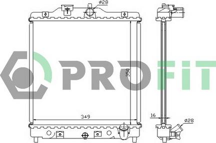 Profit PR 2912A2 - Radiator, mühərrikin soyudulması furqanavto.az