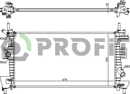 Profit PR 2563A5 - Radiator, mühərrikin soyudulması furqanavto.az