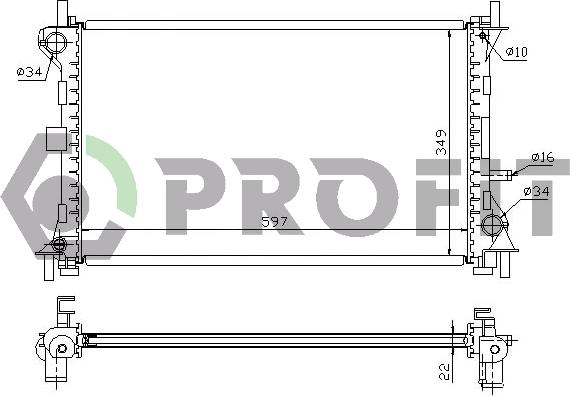 Profit PR 2563A3 - Radiator, mühərrikin soyudulması furqanavto.az