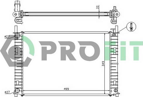 Profit PR 2562A2 - Radiator, mühərrikin soyudulması furqanavto.az