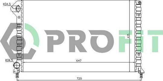 Profit PR 2210A1 - Radiator, mühərrikin soyudulması furqanavto.az