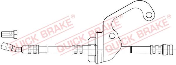 QUICK BRAKE 50.839X - Əyləc şlanqı furqanavto.az