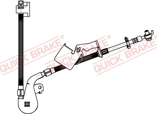 QUICK BRAKE 50.703X - Əyləc şlanqı furqanavto.az