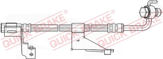 QUICK BRAKE 58.914X - Əyləc şlanqı furqanavto.az