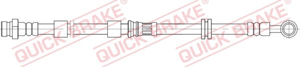 QUICK BRAKE 58.890 - Əyləc şlanqı furqanavto.az