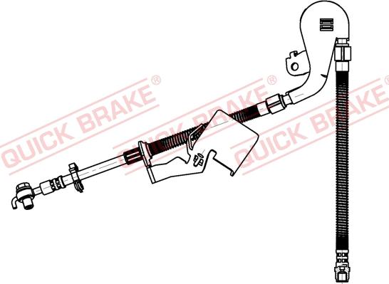 QUICK BRAKE 58.803X - Əyləc şlanqı furqanavto.az