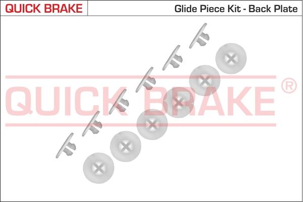 QUICK BRAKE 6858K - Aksesuar dəsti, əyləc başlıqları furqanavto.az