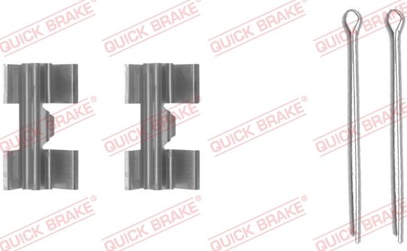 QUICK BRAKE 109-0969-1 - Disk əyləc pedləri üçün aksesuar dəsti furqanavto.az