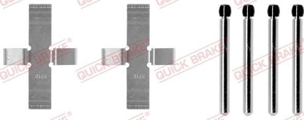 QUICK BRAKE 109-0902 - Disk əyləc pedləri üçün aksesuar dəsti furqanavto.az