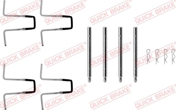 QUICK BRAKE 1090977 - Disk əyləc pedləri üçün aksesuar dəsti furqanavto.az