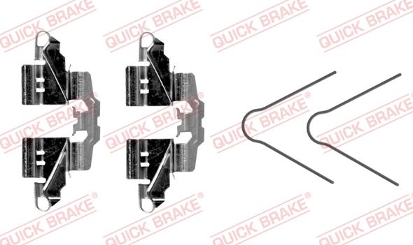 QUICK BRAKE 109-0098R-1 - Disk əyləc pedləri üçün aksesuar dəsti furqanavto.az