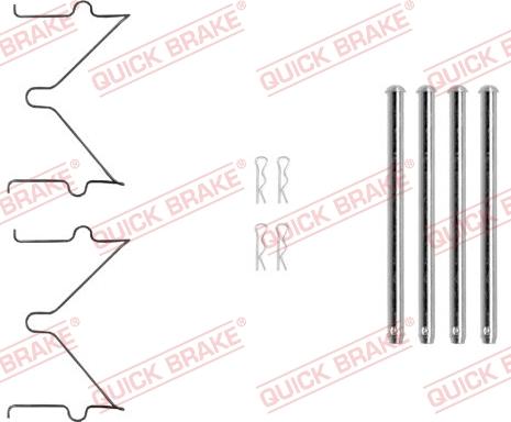 QUICK BRAKE 1090040 - Disk əyləc pedləri üçün aksesuar dəsti furqanavto.az