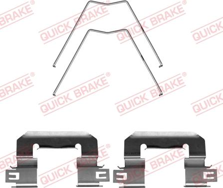 QUICK BRAKE 109-0064R-1 - Disk əyləc pedləri üçün aksesuar dəsti furqanavto.az