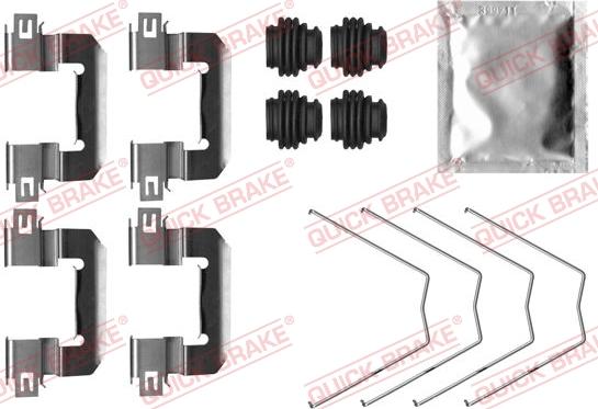 QUICK BRAKE 1090064 - Disk əyləc pedləri üçün aksesuar dəsti furqanavto.az