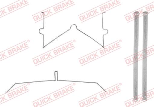 QUICK BRAKE 109-0003-1 - Disk əyləc pedləri üçün aksesuar dəsti furqanavto.az