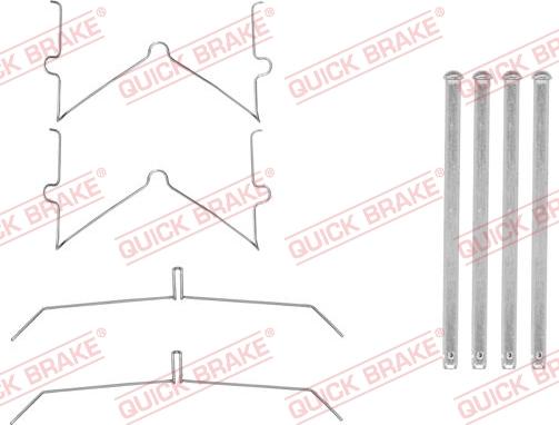 QUICK BRAKE 1090003 - Disk əyləc pedləri üçün aksesuar dəsti furqanavto.az