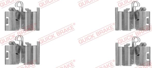 QUICK BRAKE 109-0015R-1 - Disk əyləc pedləri üçün aksesuar dəsti furqanavto.az