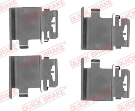 QUICK BRAKE 109-0036R-1 - Disk əyləc pedləri üçün aksesuar dəsti furqanavto.az