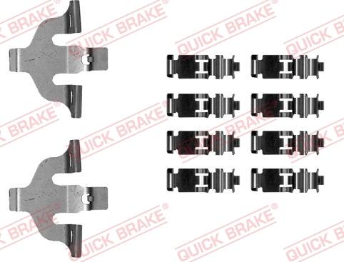 QUICK BRAKE 109-0030 - Disk əyləc pedləri üçün aksesuar dəsti furqanavto.az