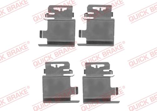 QUICK BRAKE 109-0159R-1 - Disk əyləc pedləri üçün aksesuar dəsti furqanavto.az