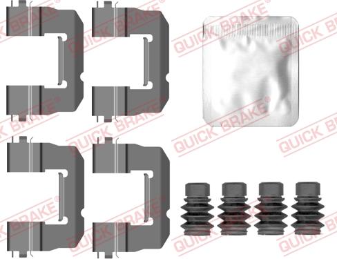 QUICK BRAKE 109-0157 - Disk əyləc pedləri üçün aksesuar dəsti furqanavto.az