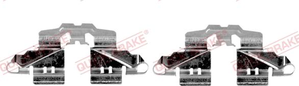 QUICK BRAKE 109-0161R-1 - Disk əyləc pedləri üçün aksesuar dəsti furqanavto.az