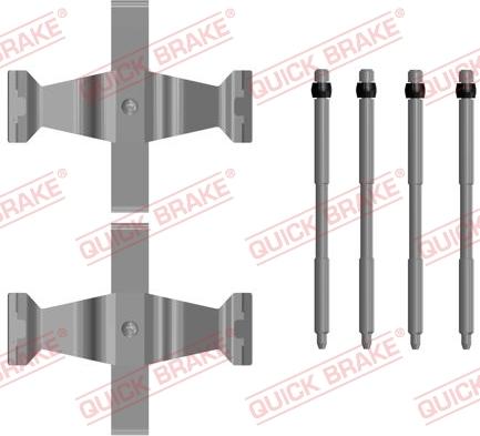 QUICK BRAKE 1090109 - Disk əyləc pedləri üçün aksesuar dəsti furqanavto.az