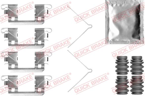 QUICK BRAKE 1090113 - Disk əyləc pedləri üçün aksesuar dəsti furqanavto.az