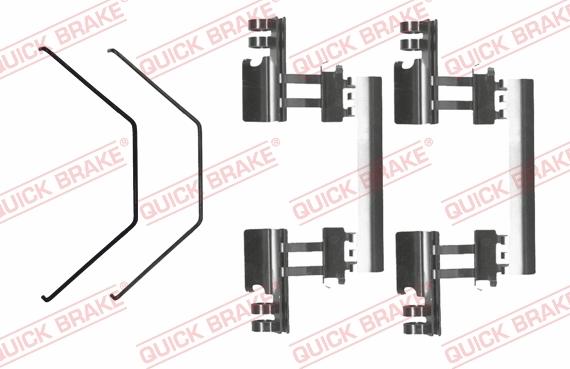 QUICK BRAKE 109-0170R-1 - Disk əyləc pedləri üçün aksesuar dəsti furqanavto.az