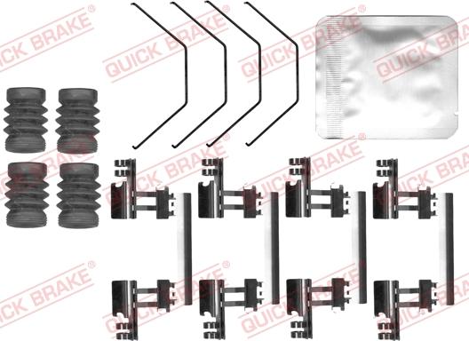 QUICK BRAKE 109-0170 - Disk əyləc pedləri üçün aksesuar dəsti furqanavto.az