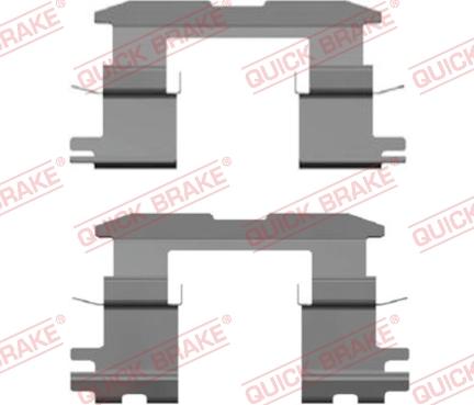 QUICK BRAKE 109-1904-1 - Disk əyləc pedləri üçün aksesuar dəsti furqanavto.az