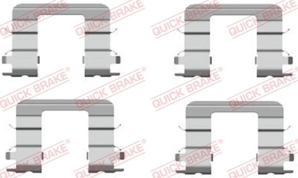 QUICK BRAKE 1091696 - Disk əyləc pedləri üçün aksesuar dəsti furqanavto.az