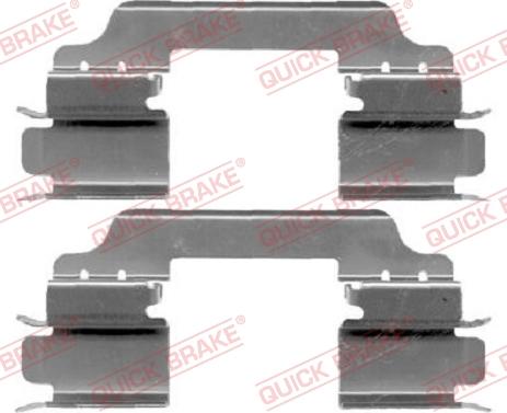 QUICK BRAKE 109-1649-1 - Disk əyləc pedləri üçün aksesuar dəsti furqanavto.az