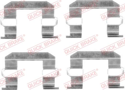 QUICK BRAKE 1091645 - Disk əyləc pedləri üçün aksesuar dəsti furqanavto.az