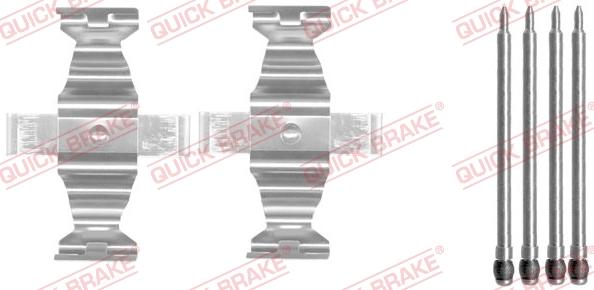 QUICK BRAKE 1091643 - Disk əyləc pedləri üçün aksesuar dəsti furqanavto.az