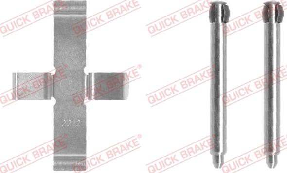 QUICK BRAKE 109-1046-1 - Disk əyləc pedləri üçün aksesuar dəsti furqanavto.az