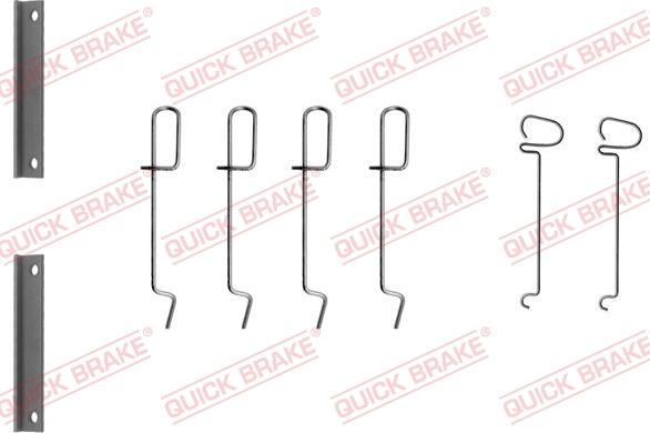 QUICK BRAKE 1091070 - Disk əyləc pedləri üçün aksesuar dəsti furqanavto.az