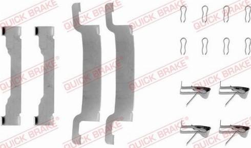 QUICK BRAKE 109-1192 - Disk əyləc pedləri üçün aksesuar dəsti furqanavto.az