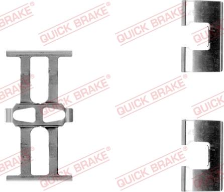 QUICK BRAKE 109-1118-1 - Disk əyləc pedləri üçün aksesuar dəsti furqanavto.az